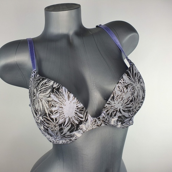 Victoria Secret Bra Dream Angels Push Up Silver - Picture 2 of 6